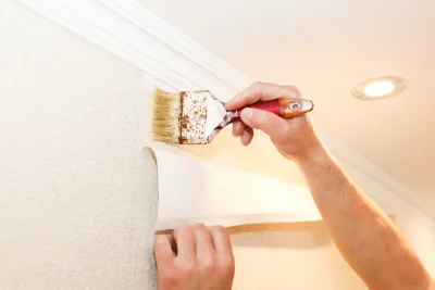 Pose de papier peint à Heiligenstein — revêtements muraux et toiles de verre
